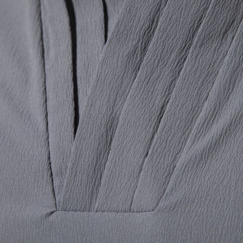 Moška srajca iz bombaža in lanu z novimi gumbi za prosti čas in s stoječim ovratnikom s kratkimi rokavi, moška oblačila_voghion.com