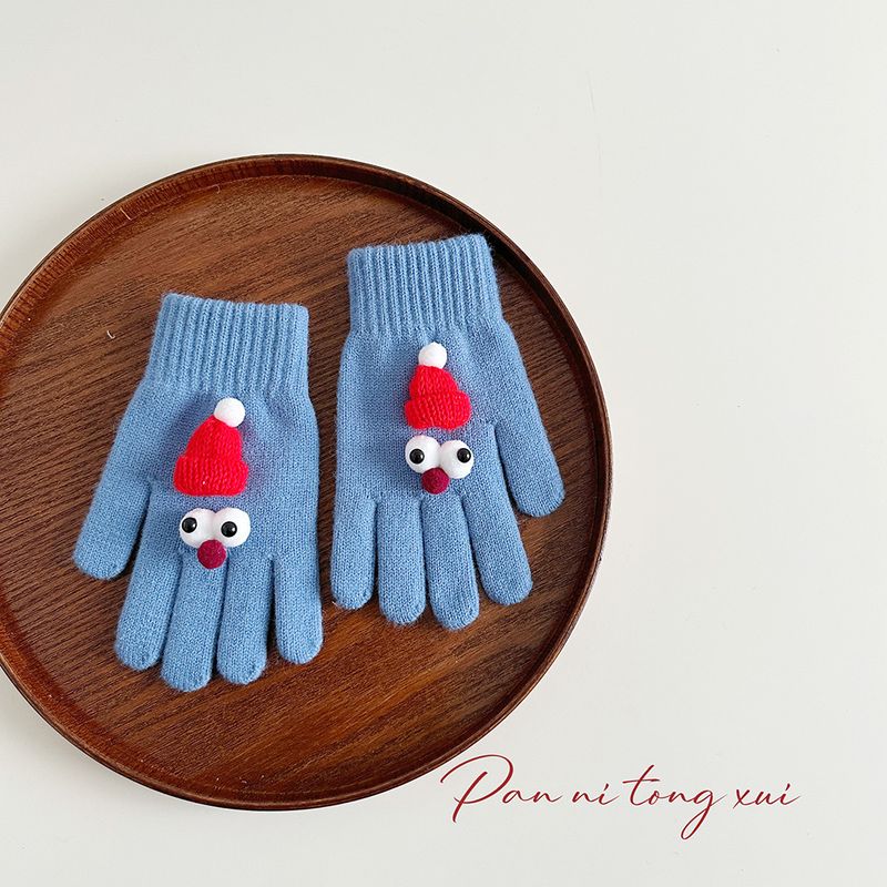 Nowe 2024 Boże Narodzenie Czerwone Rękawiczki Palcowe Damskie Zimowe Studentki Urocza Para Koreańska Wersja Grube Ciepło Rowerowe Dotykowe_voghion.com