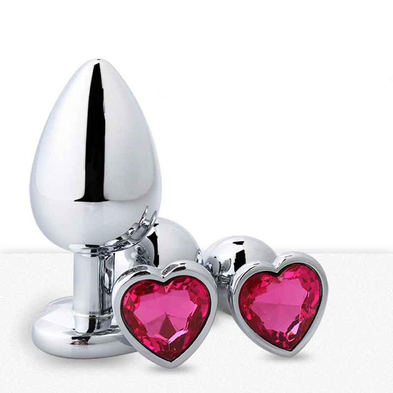 Anal Plug Sex Toys Heart Stainless Steel Crystal Anal Plug Smooth Steel Butt Plug Stimulator For Women Male Ad_voghion.com