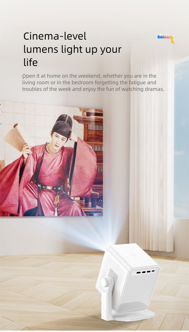 Umai T8 Home 4K Ultra HD Connect Ekran telefonu Poziomy projektor do biura wynajmu w akademiku_voghion.com