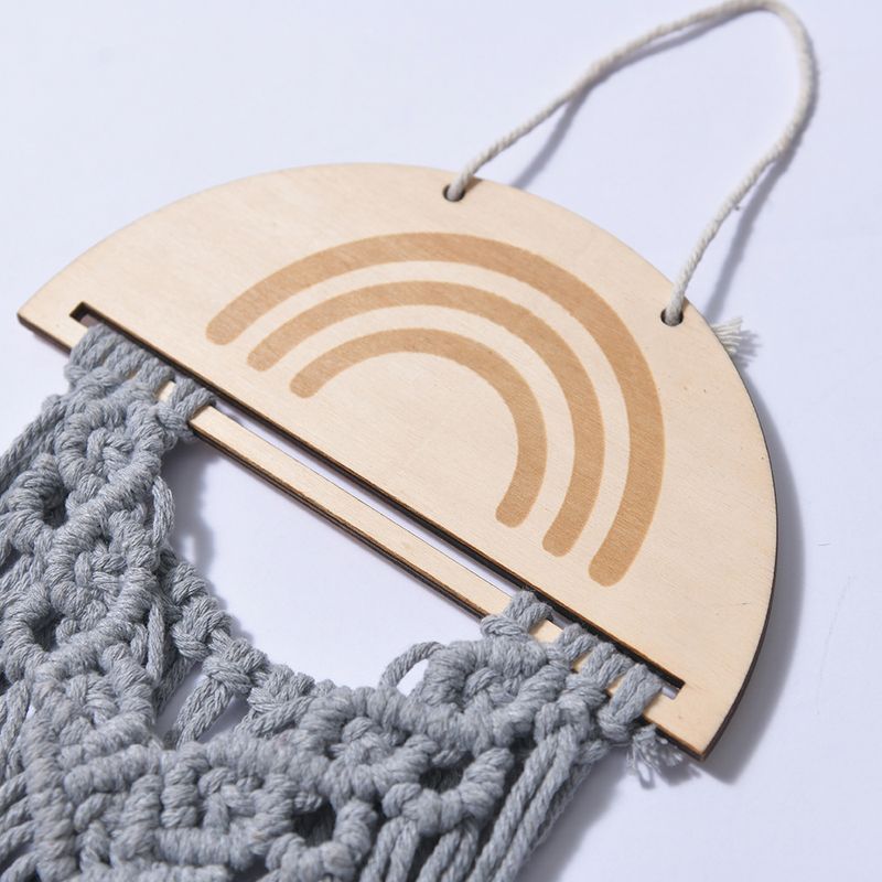 Handgewebte Dekoration im nordischen Stil für Gästehäuser, böhmischer Wandbehang mit Quasten aus reiner Baumwolle, Großhandel_voghion.com