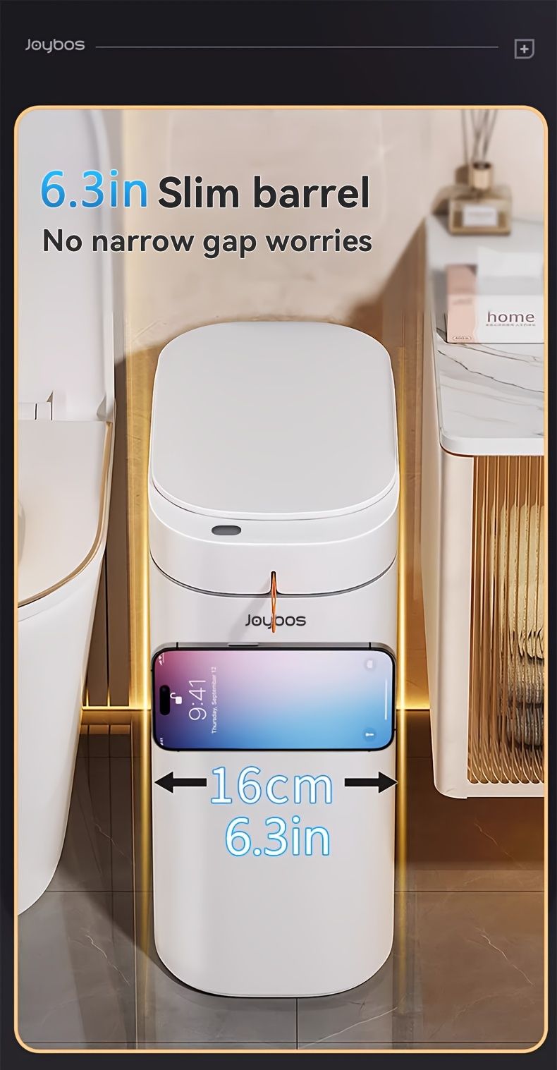 Intelligenter Mülleimer mit Sensor, automatischer Beutelansaugung, Toilettensensor, wasserdicht, Haushaltsartikel_voghion.com