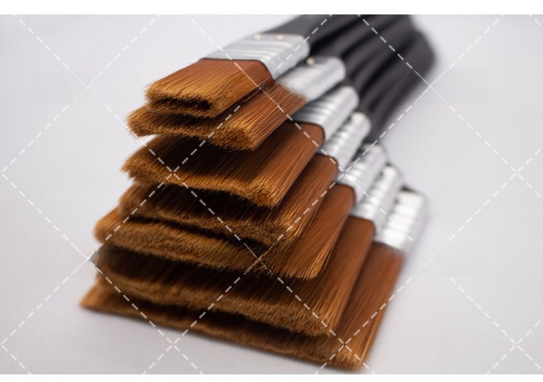 Cross-border 7 Nylon Wool Board Brush Watercolor Oil Painting Acrylic Painting Brush Art Painting Brush Paint Brush Wholesale_voghion.com