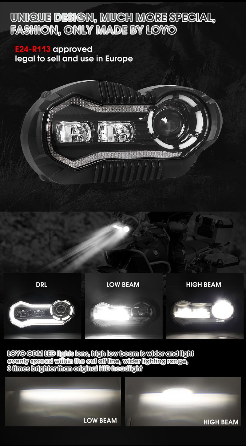 Motorräder Zubehör Led Lichter Scheinwerfer Für 2005 Bmw R 1200 Gs Adv 1200 Teile Gs R1200 Körper Motorrad Led Scheinwerfer_voghion.com
