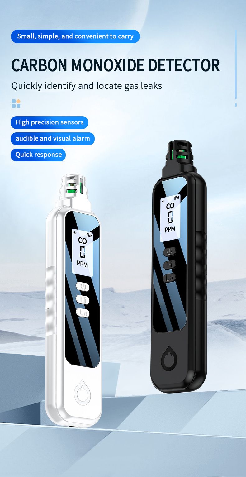 Rilevatore di monossido di carbonio portatile, allarme elettrochimico per la rilevazione di monossido di carbonio per uso domestico e da esterno_voghion.com