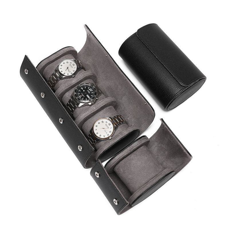 Pu Leather Watch Storage Box 1 2 3 Watch Multi-position High-end Travel Watch Box Bracelet Box Portable Watch Box_voghion.com