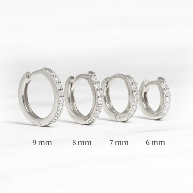 Orecchini alla moda con cerchio in zircone, piercing a perno, gioielli alla moda personalizzati_voghion.com