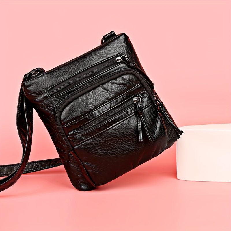 Women'S High Quality Square Crossbody Bag - Adjustable Strap Zipper Closure Spacious Everyday Purse For Women Office Travel_voghion.com