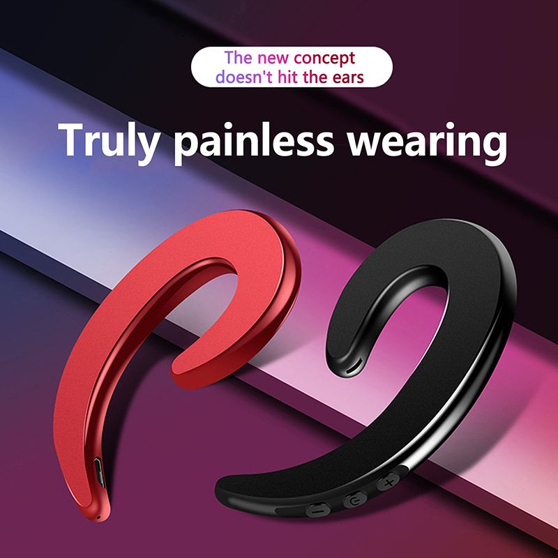 Digital Display Wireless Bluetooth Earphone 3D Stereo Solid Color Bone Conduction Headphones Fashion Long Endurance_voghion.com