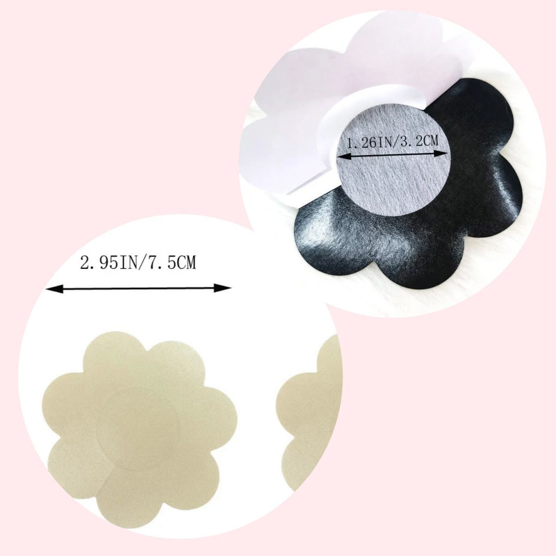 Women's clothing Nipple sticker shaped invisible chest patch disposable satin anti glare breathable breast patch wholesale anti protrusion point_voghion.com