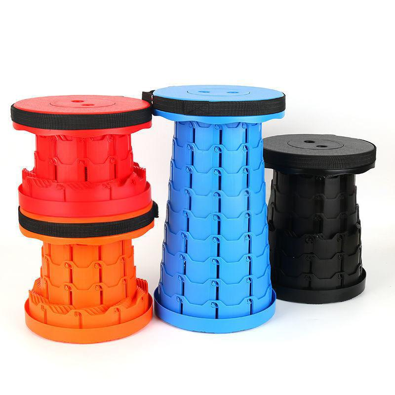Portable Rainbow Folding Stool Compact Travel Chair For Outdoor Camping Home Use_voghion.com