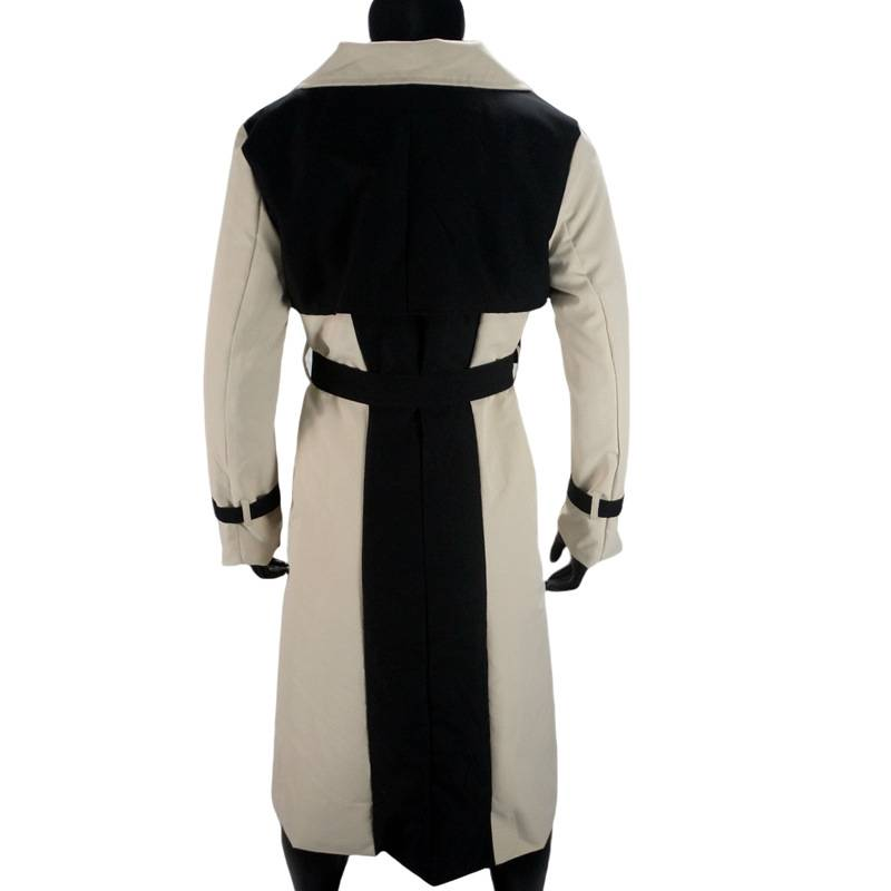 Cappotto lungo da donna con cintura in vita e temperamento da dea_voghion.com