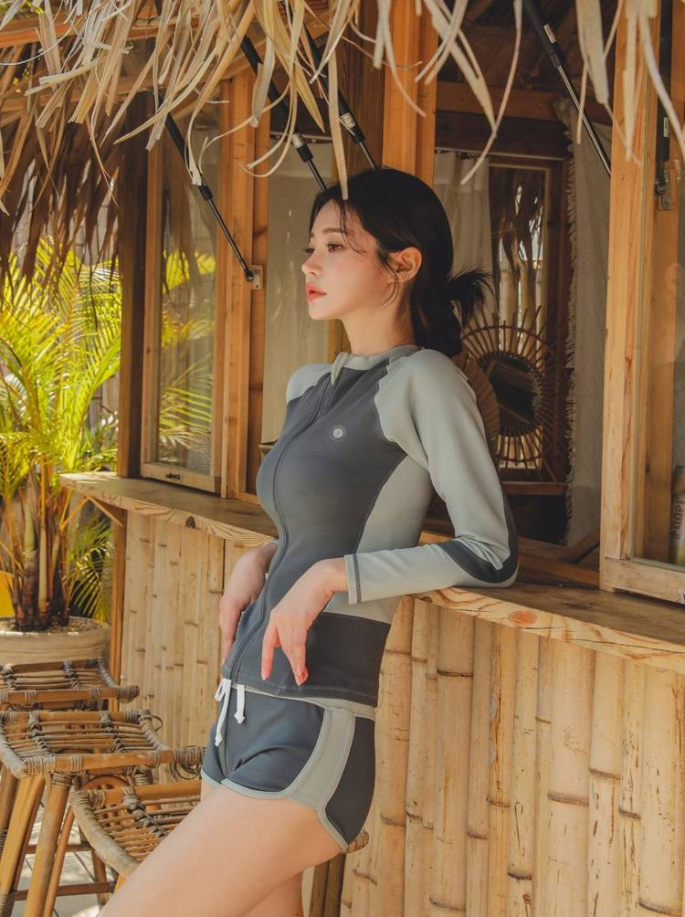 Trajes de buceo, protección solar para hombres y mujeres, secado rápido, dos piezas, manga larga, pantalones largos, trajes de snorkel, trajes de baño, surf_voghion.com