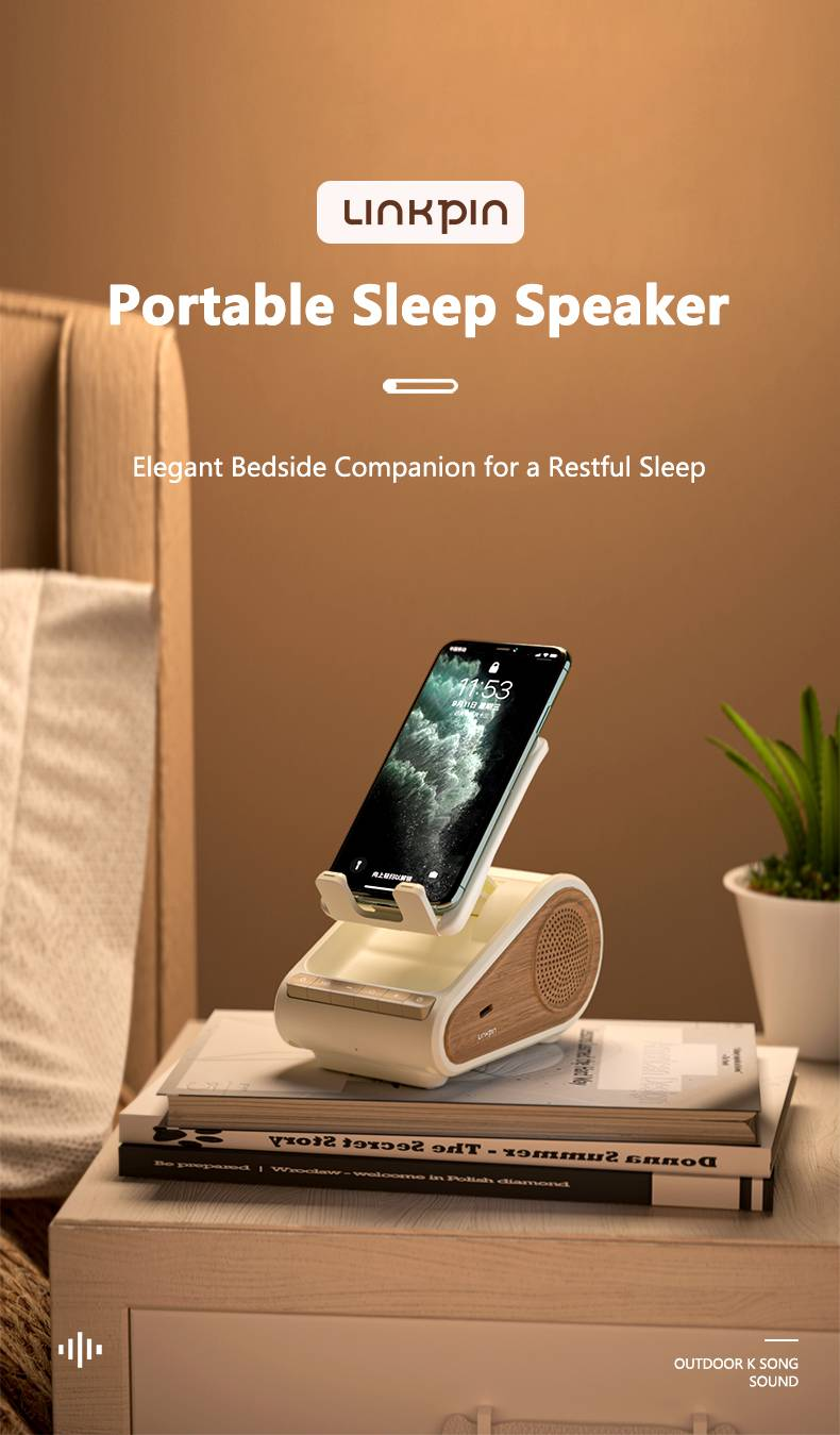Altavoz Bluetooth portátil con función de sonido de ruido blanco_voghion.com