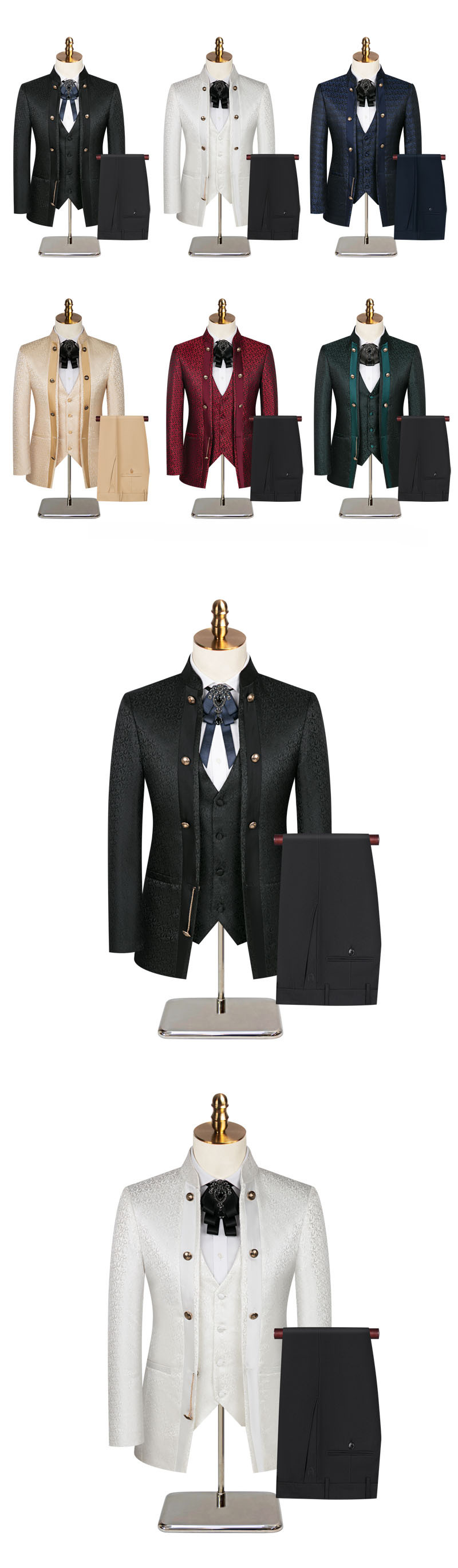Terno masculino de três peças para padrinhos de casamento_voghion.com