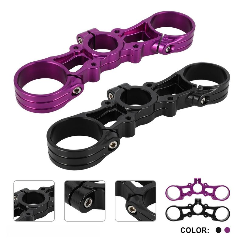 Morsetto per manubrio in lega di alluminio leggero per motociclette elettriche S/X - Accessorio di aggiornamento universale, ad alta resistenza e durevole (nero/blu/viola)_voghion.com