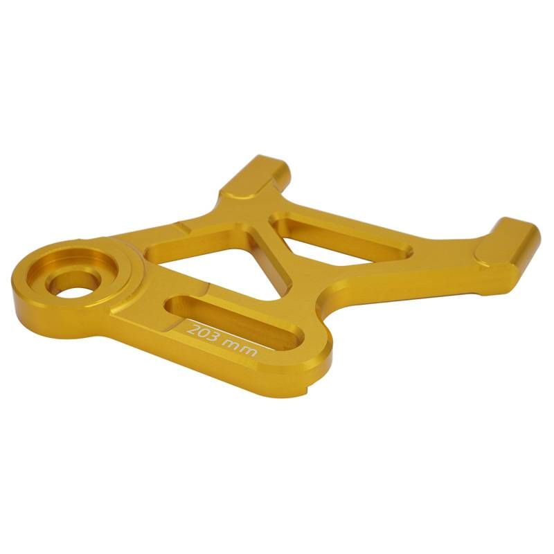 Hochleistungs-J-20-Scheibenbremsenhalterung für die Hinterachse – universelle Passform für Motorrad- und Fahrrad-Upgrades (13,8 x 9,8 x 1 mm, Orange/Gold/Silber)_voghion.com