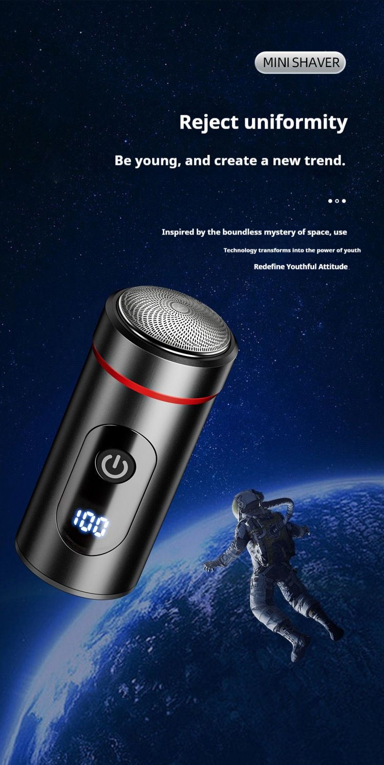 Professioneller Rotationsrasierer – 6D-Schwebeköpfe, USB-C-Schnellladung, 60 Minuten Laufzeit, IPX7-wasserdicht, abnehmbare, waschbare Klingen_voghion.com