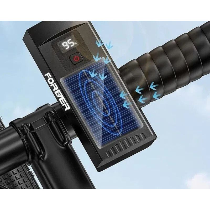 Solar Front Taschenlampe Radfahren Mountainbike Starke Licht Aufladen Nacht Reiten Ausrüstung_voghion.com