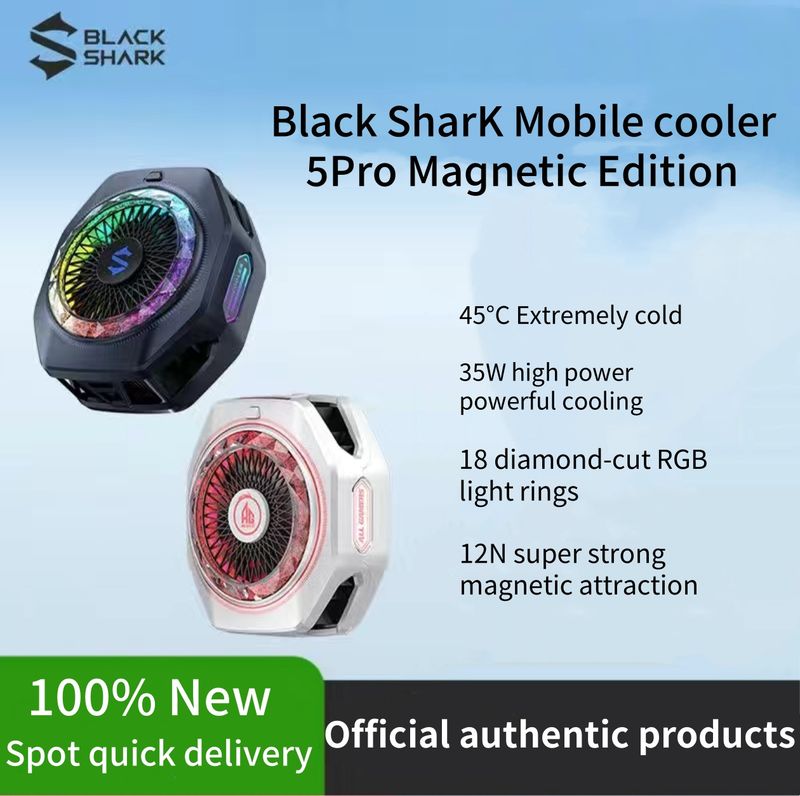 Black Shark Cooler 5Pro Magnetic Version Of Mobile Phone Radiator Efficient Heat Dissipation Compatible With Android_voghion.com