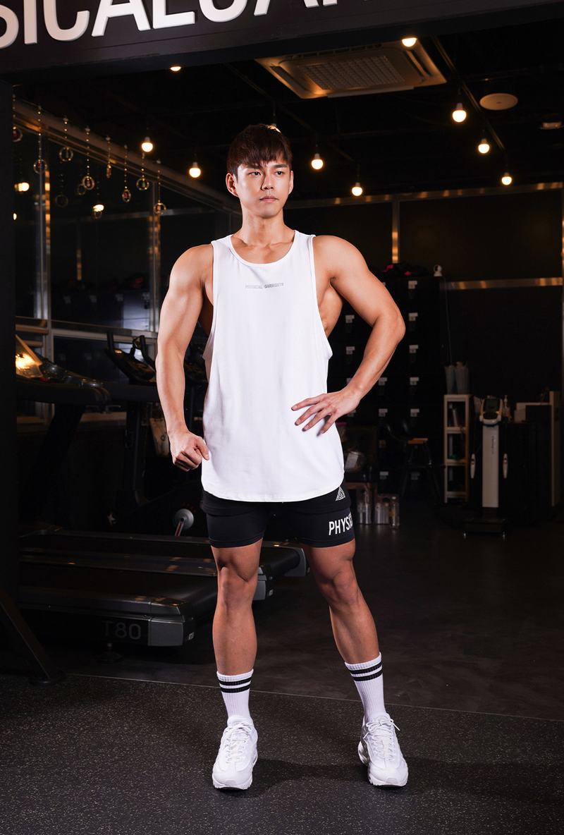 2023 Summer New Men's Sports Leisure Running Fitness Basketball Training Cotton Elastic Loose Tank Top_voghion.com
