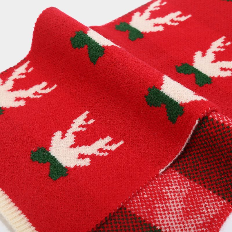 Set di tre pezzi con sciarpa, cappello e guanti a forma di corna di renna a tema natalizio, set di cappelli invernali alla moda e caldi, disponibile in magazzino._voghion.com