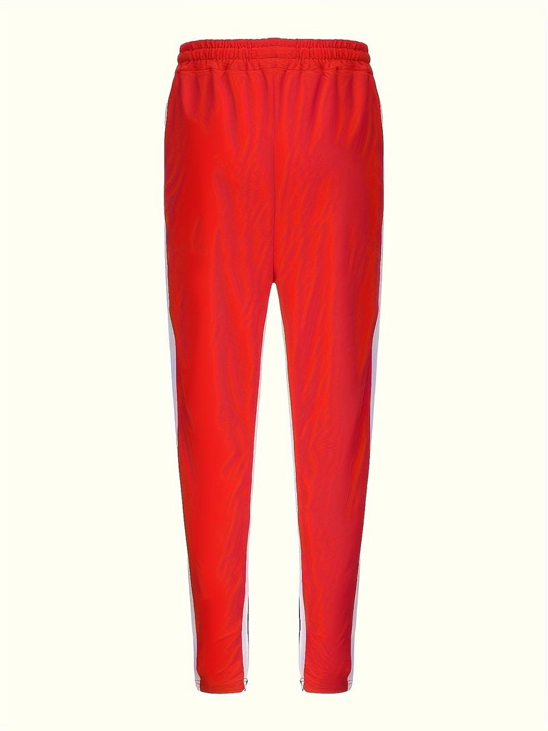 Pantaloni sportivi da uomo con cerniera e colori a contrasto_voghion.com