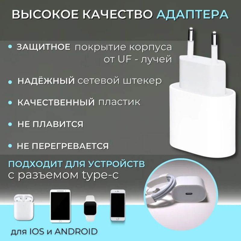 syct PD20W EU Standard TYPE-C Compatible With Iphone 12/13/14 Mobile Phone Charger Fast Charging Adapter_voghion.com