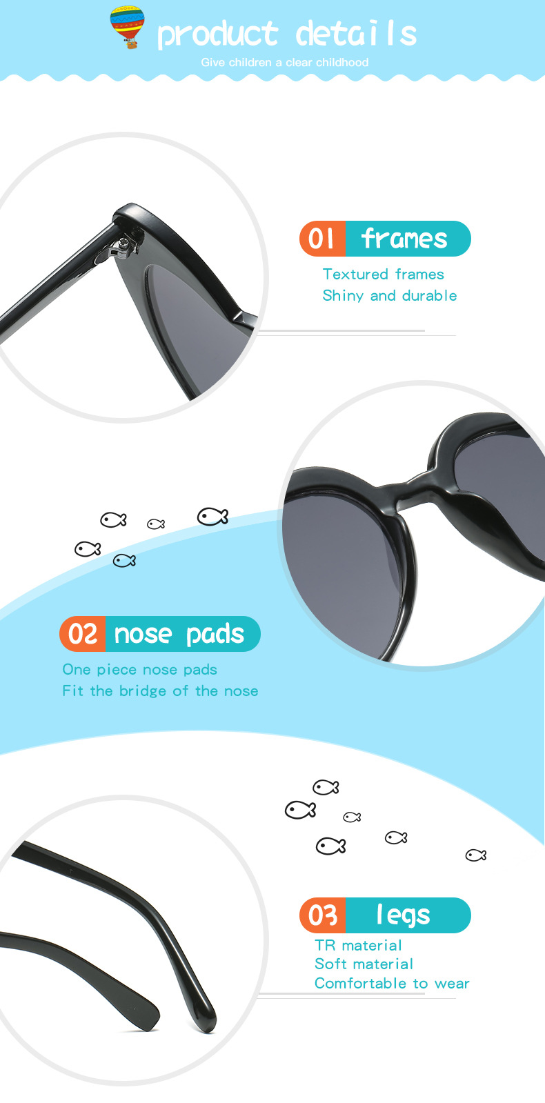 Bērnu saulesbrilles. Mīlīgas mazuļu saulesbrilles ar UV aizsardzību, bērnu brilles._voghion.com