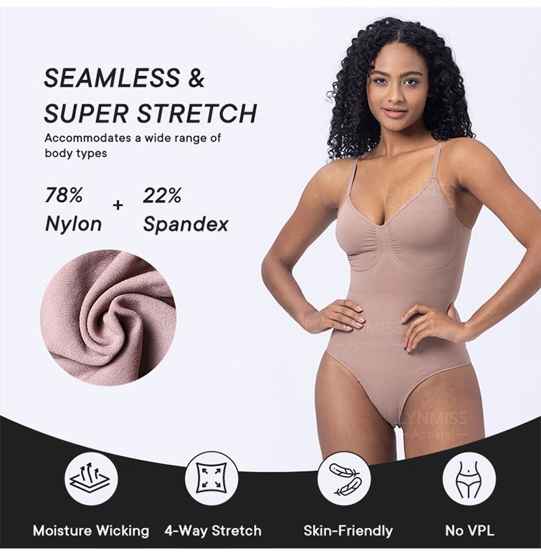 Shapewear Damen Body Shape Strapse Einteiler Unterwäsche Slim-Fit Skims Einteiler Bodysuit_voghion.com