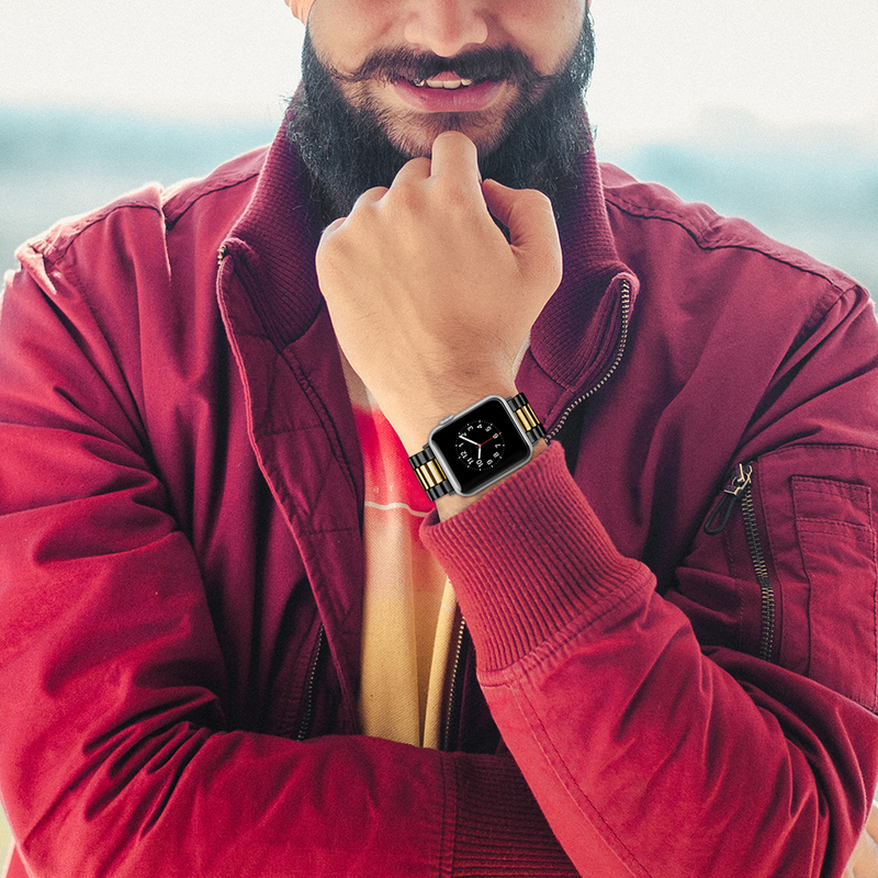 Metallarmband für Apple Watch Ultra 49 mm 8 7 45 mm 41 mm Edelstahl High-End-Business-Band für iwatch 6 5 4 3 SE 44 mm 42 mm 40 mm_voghion.com