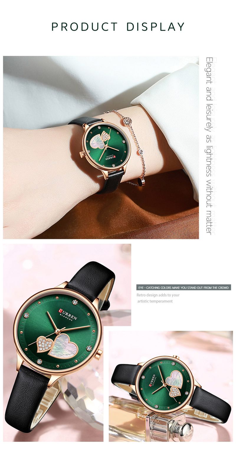 Orologio al quarzo minimalista da donna con quadrante rotondo sottile, cinturino in similpelle resistente all'acqua, orologio al quarzo da donna rotondo ultra sottile_voghion.com