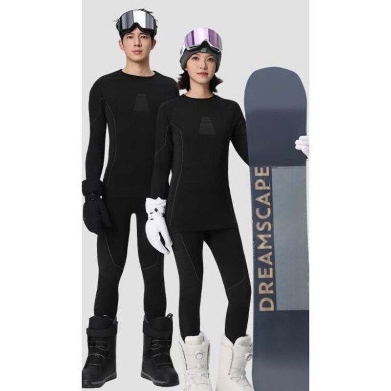 Funktionelle Outdoor-Sportunterwäsche für Herren Herbst/Winter Neues Set für Ski und Radfahren – Thermounterwäsche-Basisschicht_voghion.com