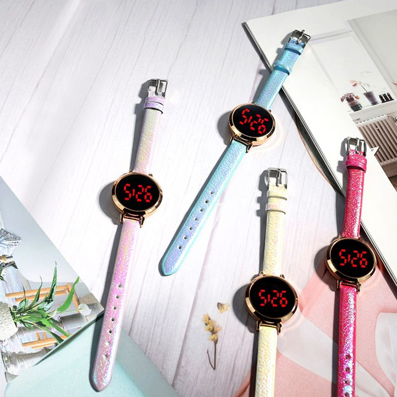 Xinweiqing Multifunctional Life Display Fashionable Women Round LED Digital Watch for Daily Wear_voghion.com