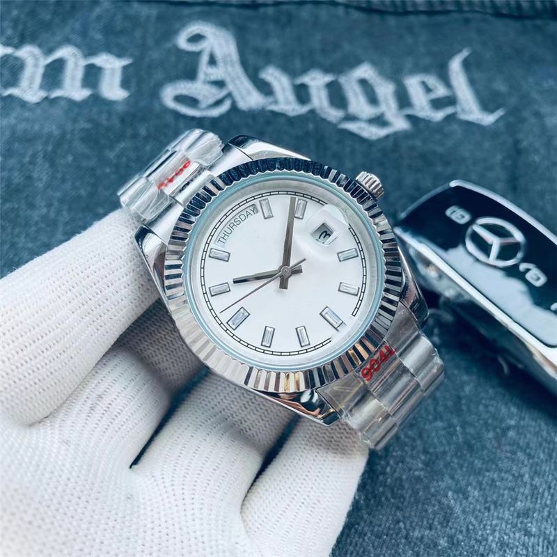 Laojia 40Mm Dual Calendar Men's 904L Automatic Mechanical Waterproof Watch Station West_voghion.com
