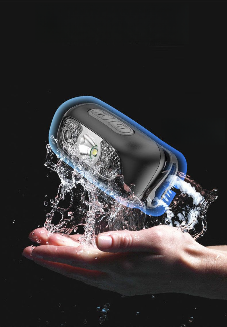 Suer Bright Sensor Testa-montata Luce Forte Ricaricabile Pesca Notturna Speciale Ultra-Leggero Portatile Impermeabile_voghion.com