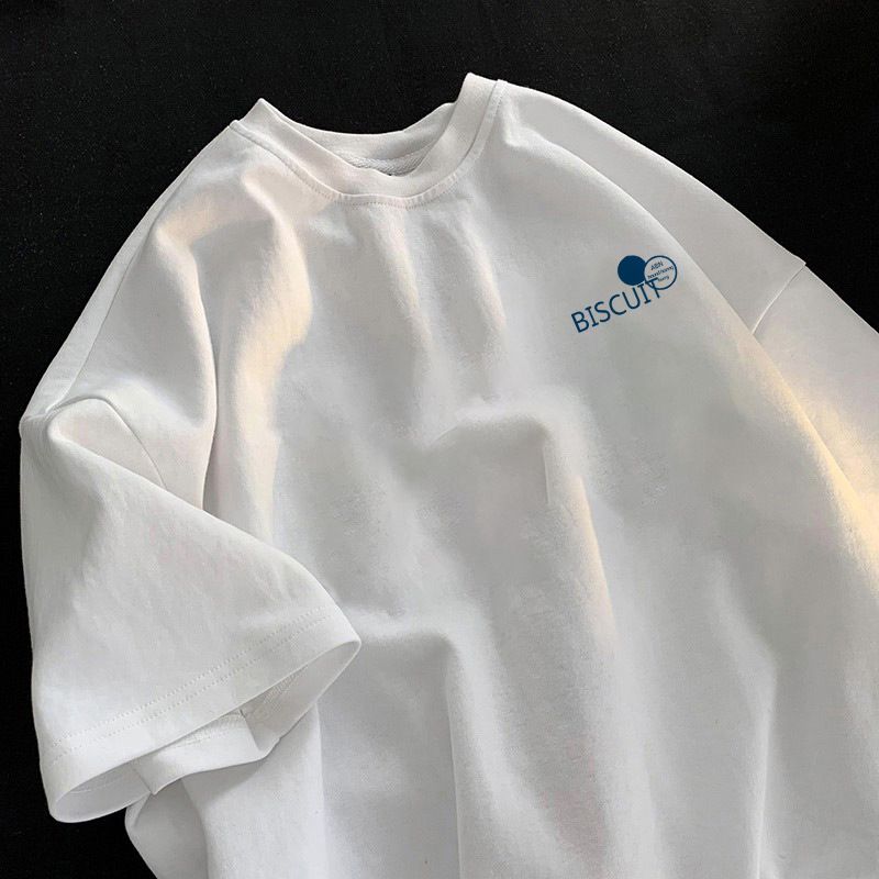 Für männer sommer neue high-end-trend gedruckt t-shirt Amerikanischen licht luxus Xinjiang baumwolle bequeme kurze_voghion.com