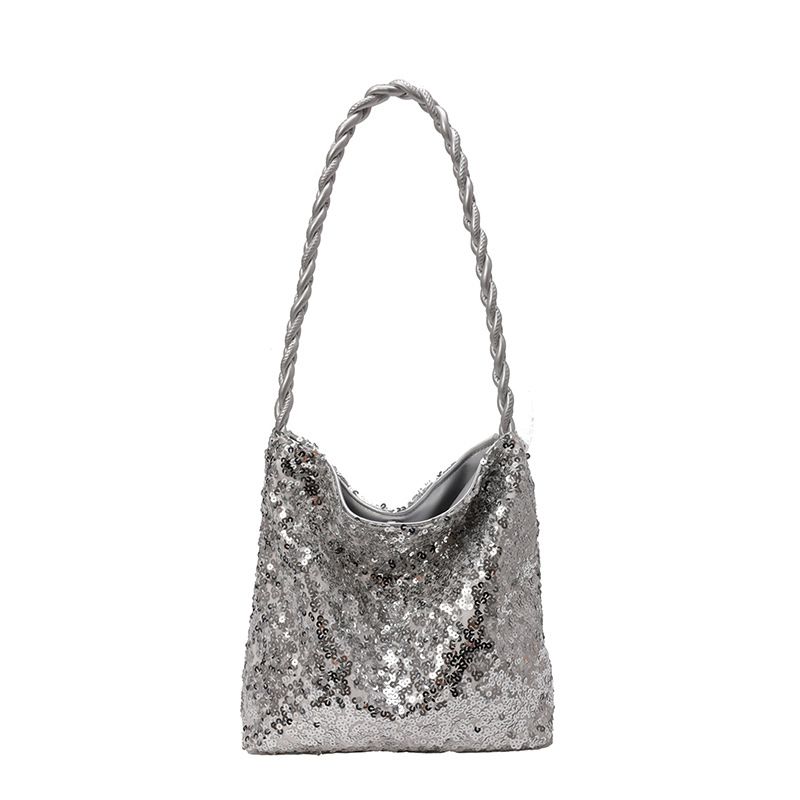 Borse da donna 2025 Nuova borsa a secchiello con paillettes alla moda e alla moda_voghion.com