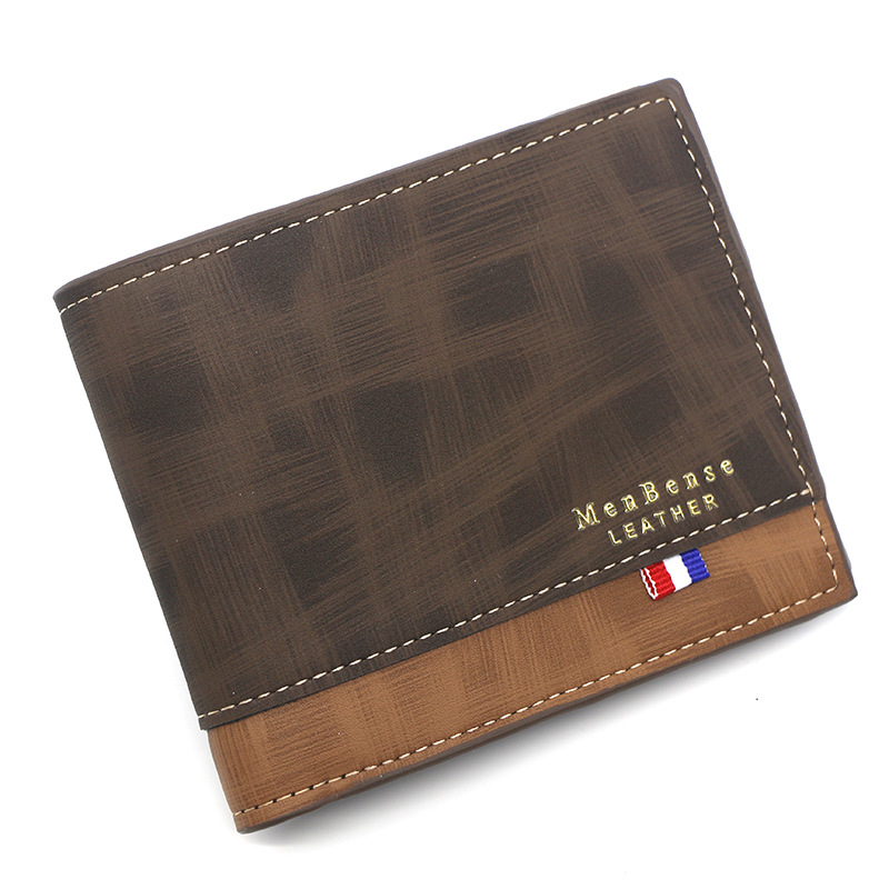 Nieuwe heren korte portemonnee mode casual scharnier gestempeld bedrukking heren portemonnee multi-kaart nul portemonnee portemonnee portemonnee portemonnee portemonnee_voghion.com