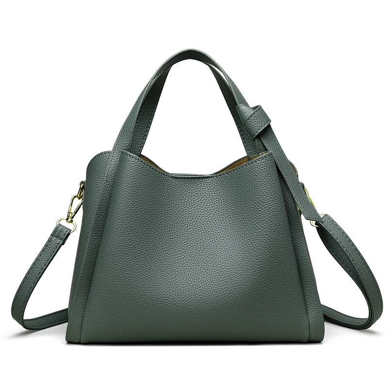 Borse a tracolla a secchiello versatili Borse a tracolla a tracolla a tracolla in pelle PU di design di lusso da donna Borsa a mano casual in tinta unita da donna_voghion.com