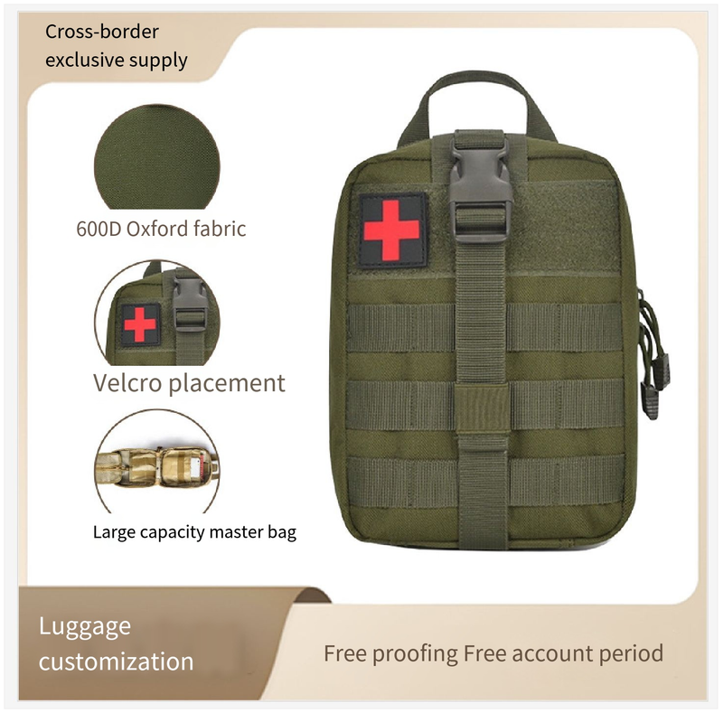 Doomsday survival tactics Camouflage Outdoor Medical kit Multifunctional field emergency kit Combat readiness rescue first aid kit_voghion.com