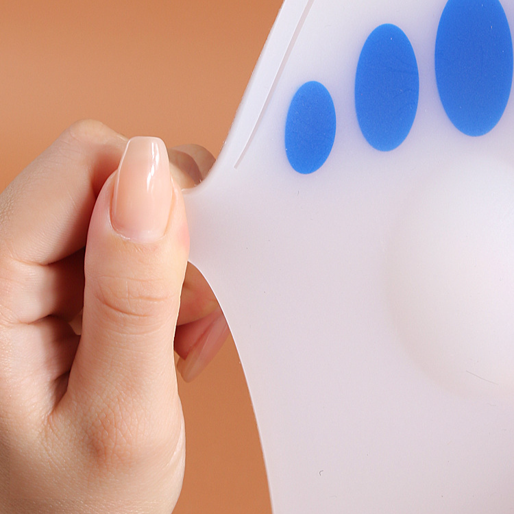 Milk white real silicone insole for men and women leisure cushioning soft foot heart pads running insole_voghion.com