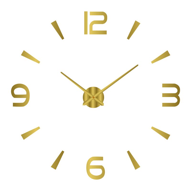 Horloge murale scandinave moderne à mouvement silencieux, adhésif sans perçage, design acrylique pour salon et entrée_voghion.com