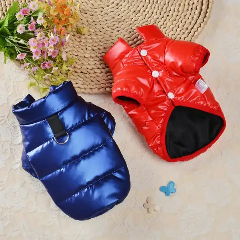 Winter Insulated Clothing Puppies, Bright Cotton Jacket Dogs With Fur, Waterproof Coat Pets, Small Dog Costume, By PawParty Store_voghion.com