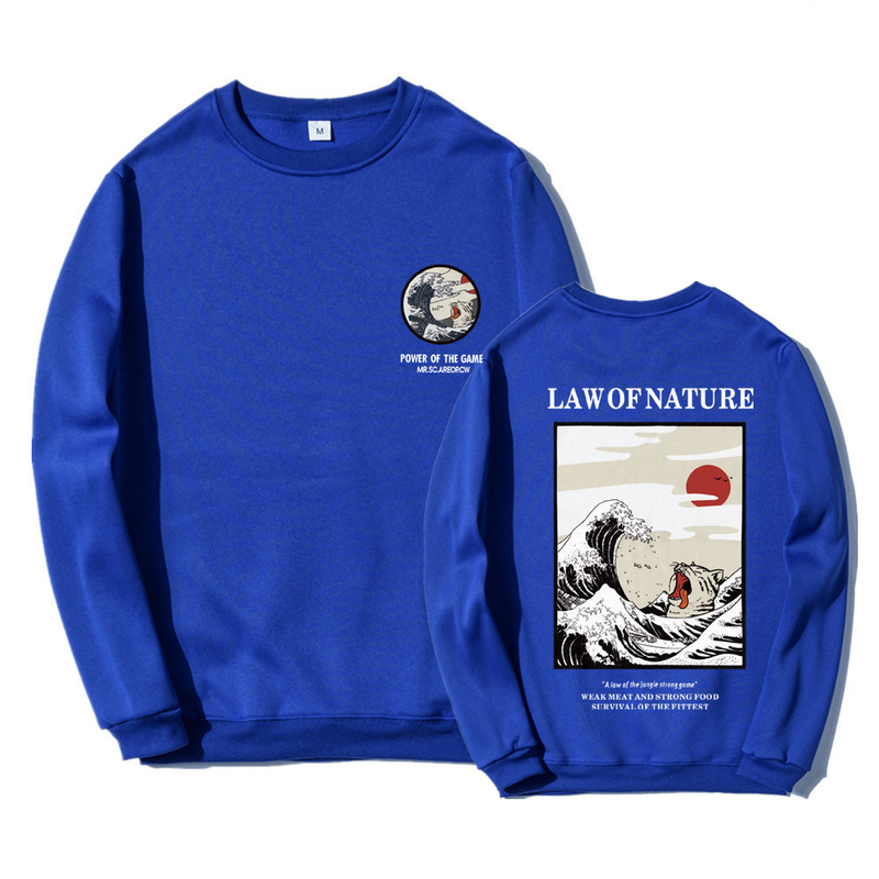 Trendy brand funny cat wave autumn and winter men and women leisure fleece sweater pullover Hoodie sweater men_voghion.com