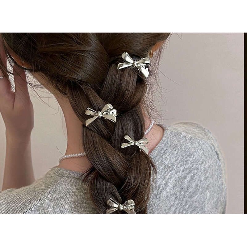 2025 Nuovo dolce e fresco fiocco in metallo piccolo da donna frangia laterale per orecchie e fronte senza traccia, fermagli per capelli_voghion.com