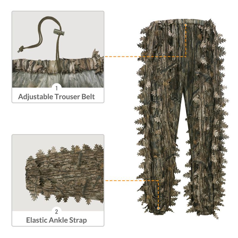 LOOGU Camouflage Suit 2.0 - Breathable Hunting & Outdoor Tactical Gear For Photography, Birdwatching & Airsoft (Multiple Patterns & Sizes)_voghion.com