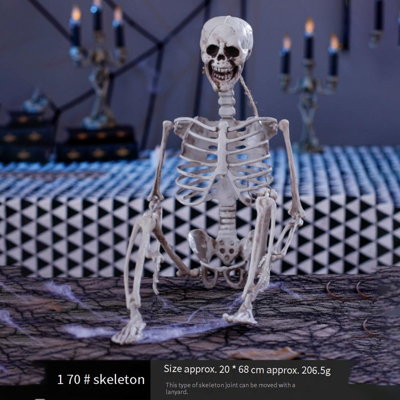 Spooky Halloween Keychain Prank Toys - Jumping Eyeballs, Glow-in-the-Dark Skeletons, Biting Pumpkins, Creepy Finger Sleeves_voghion.com