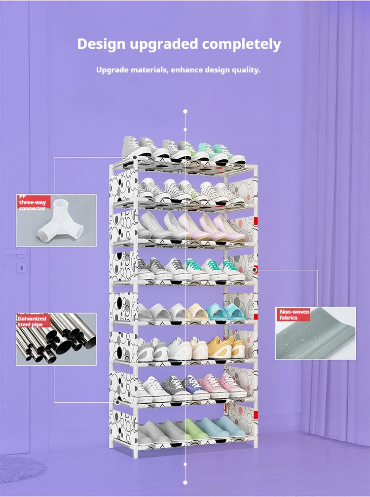 Scarpiera in metallo – Organizer modulare impilabile per scarpe per ingresso, armadio e dormitorio – Scaffale per scarpe moderno e sottile con colori personalizzabili_voghion.com
