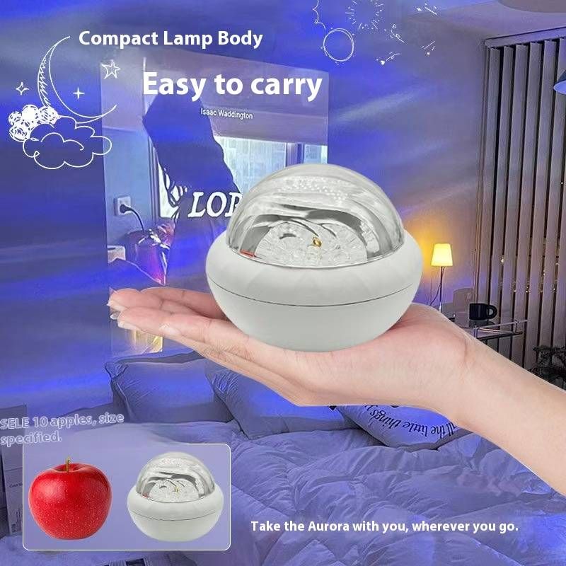 Luz noturna com controle remoto - Luz RGB giratória Galaxy para quarto, iluminação ambiente alimentada por USB com efeitos de estrela no teto_voghion.com
